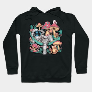 Astronaut Cottagecore Aesthetic Mushroom Hoodie